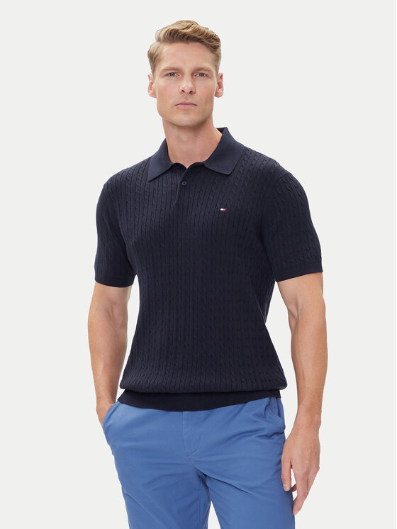 Tommy Hilfiger Tommy Hilfiger Pólóing MW0MW40701 Sötétkék Regular Fit