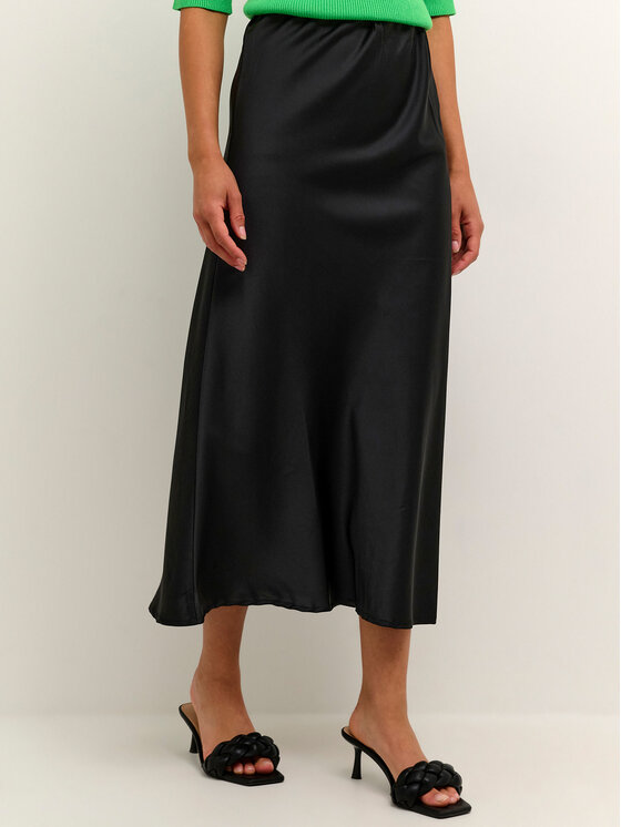 Kaffe Kaffe Midi suknja Sasmina 10507456 Crna Regular Fit