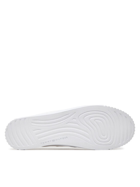 Tommy Hilfiger Tommy Hilfiger Teniși Canvas Slip-On Sneaker FW0FW07806 Alb