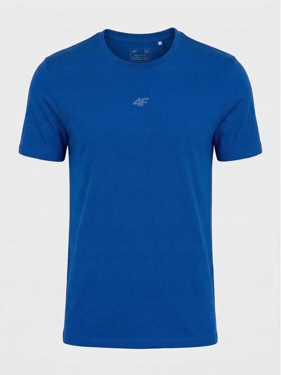 4F 4F T-Shirt Z-TTSHM3947-3 Niebieski Regular Fit