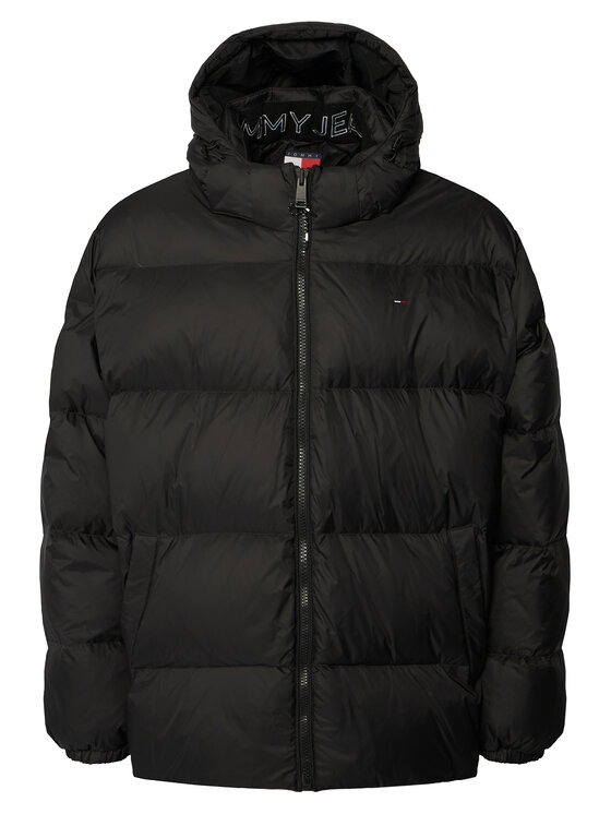 Tommy Jeans Tommy Jeans Пухено яке Essential DM0DM19786 Черен Regular Fit