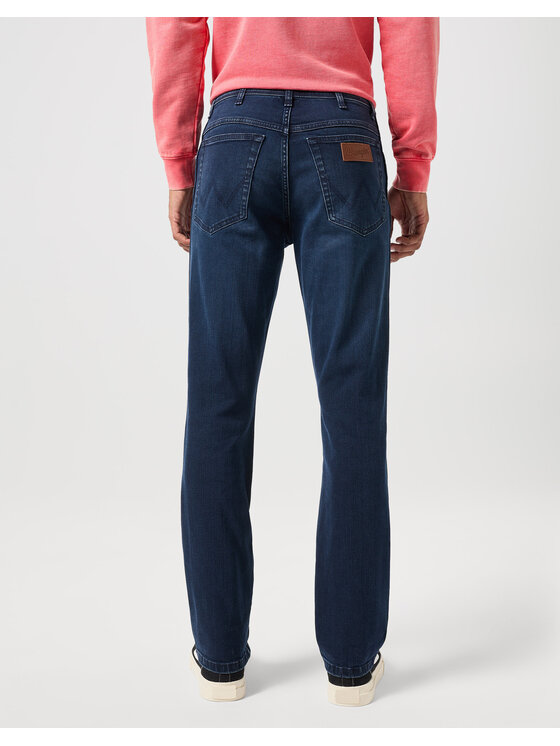 Wrangler Wrangler Jeansy TEXAS SLIM Czarny Straight Leg