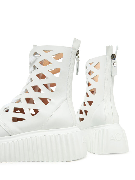 AGL AGL Botine Viggy D751517PGKI034B775 Alb