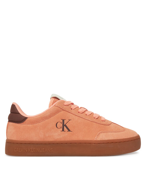 Sneakers Calvin Klein Jeans Classic Cupsole Mix In YW0YW01767 Portocaliu