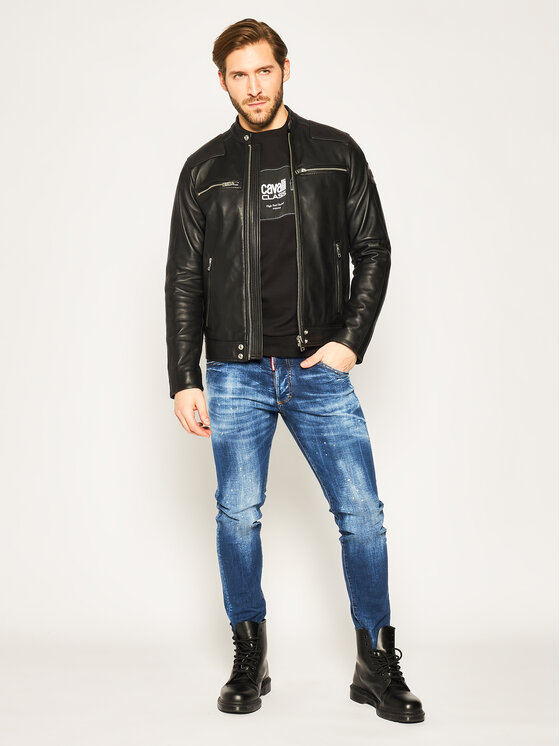 Cavalli Class Cavalli Class Sweatshirt B7JVB746 Schwarz Regular Fit