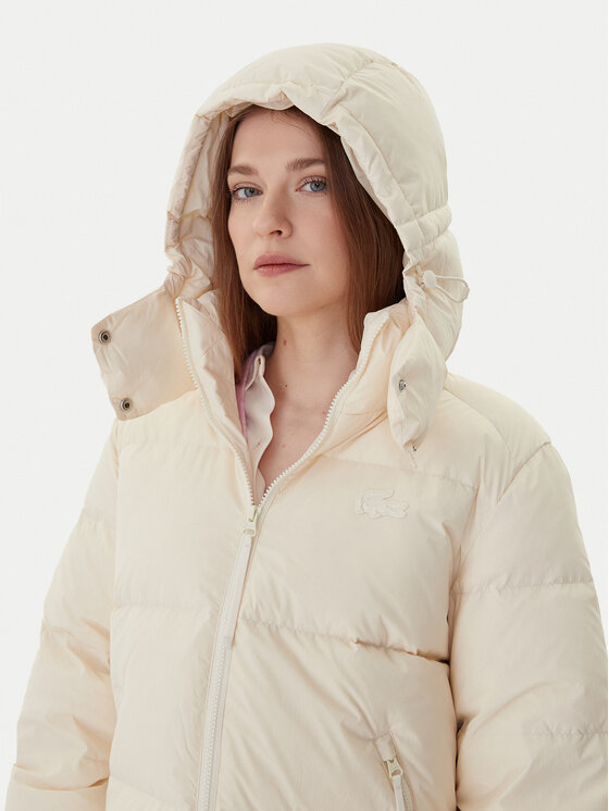 Lacoste Lacoste Daunenjacke BF3262 Écru Relaxed Fit