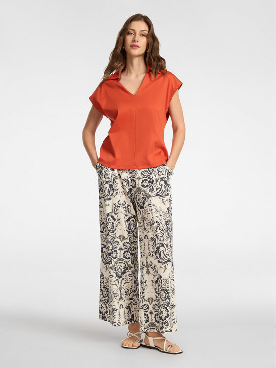 Elena Mirò Elena Mirò T-Shirt G094Z000615N027 Pomarańczowy Regular Fit