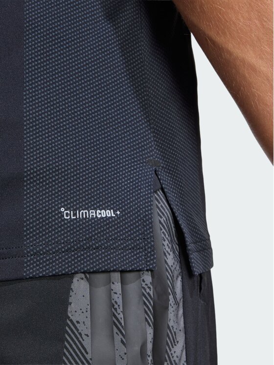 adidas adidas Тениска от техническо трико Airchill Intensity KT3257 Черен Slim Fit