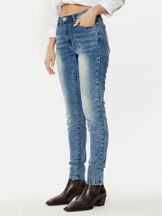 One Teaspoon One Teaspoon Jeansy Freebirds 26725 Modrá Skinny Fit