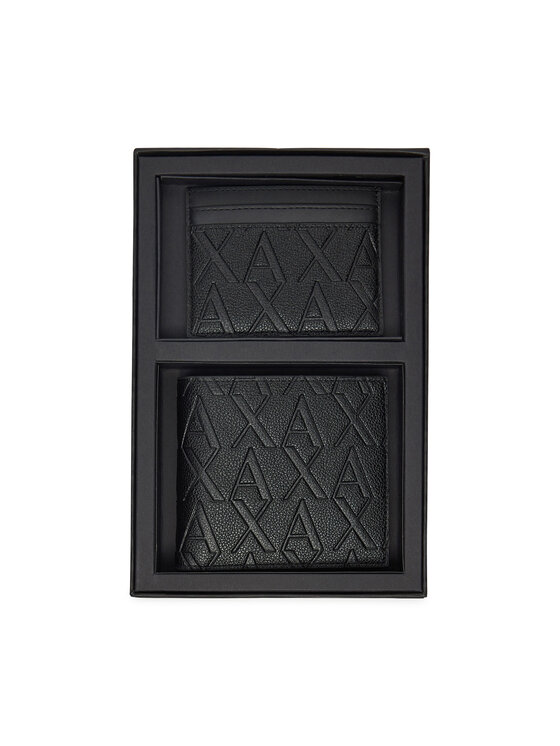 Armani Exchange Armani Exchange Rinkinys: piniginė ir kortelių dėklas XM001273 AF12133 UC001 Juoda
