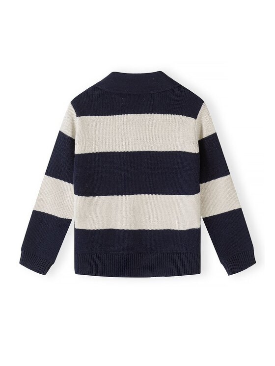 minoti minoti Sweter 33KNIT202 Granatowy Regular Fit