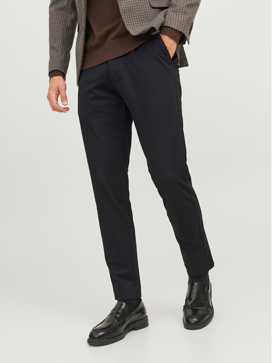 Jack&Jones Chino nohavice Marco 12237523 Čierna Slim Fit