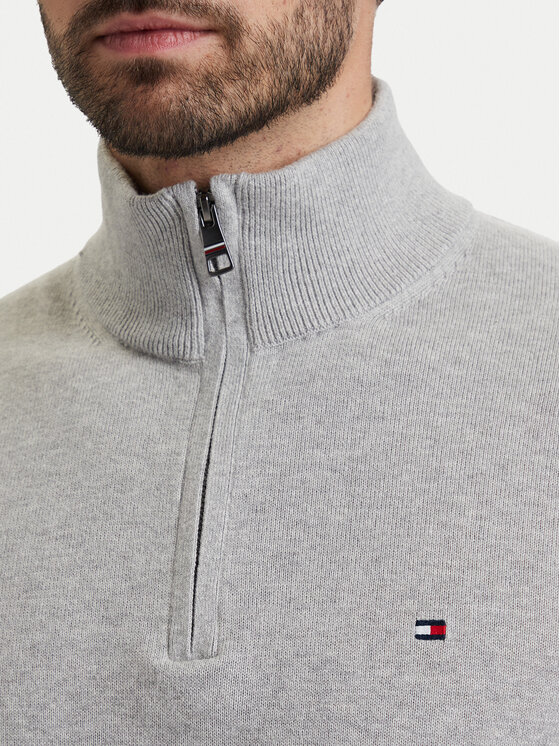 Tommy Hilfiger Tommy Hilfiger Svetr MW0MW28049 Světle šedá Regular Fit
