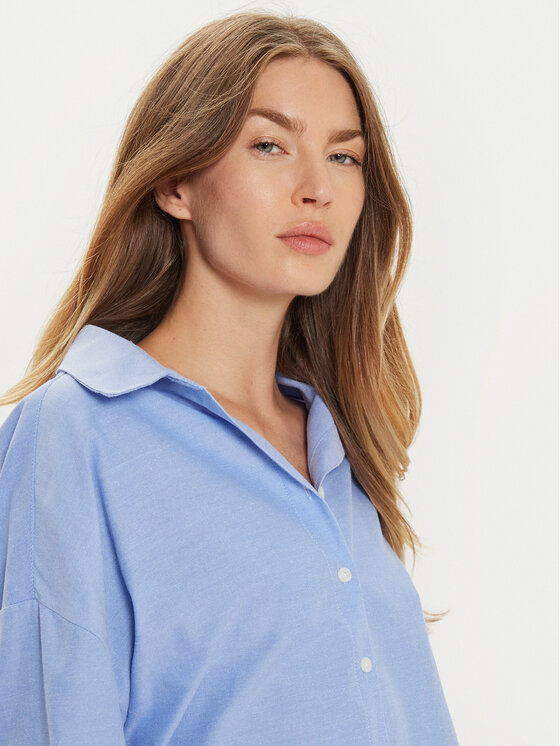 Brave Soul Brave Soul Marškiniai LSH-225JENNIFERB Mėlyna Regular Fit