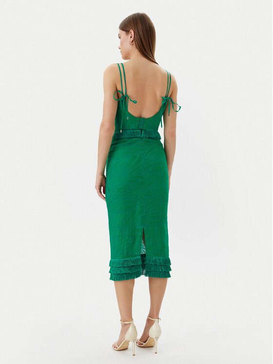 Simona Corsellini Simona Corsellini Koktélruha P25CPAB02001 Zöld Slim Fit