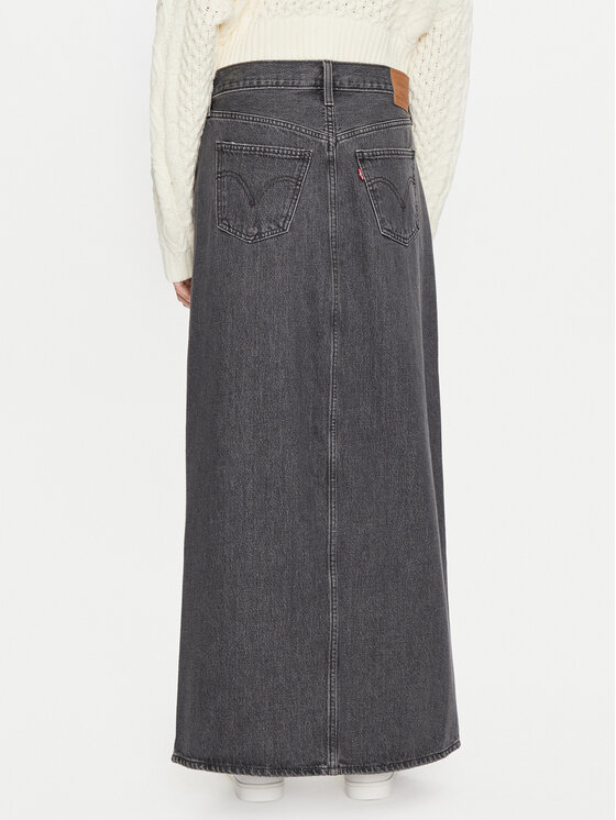 Levi's® Levi's® Džínsová sukňa A7512-0003 Čierna Regular Fit