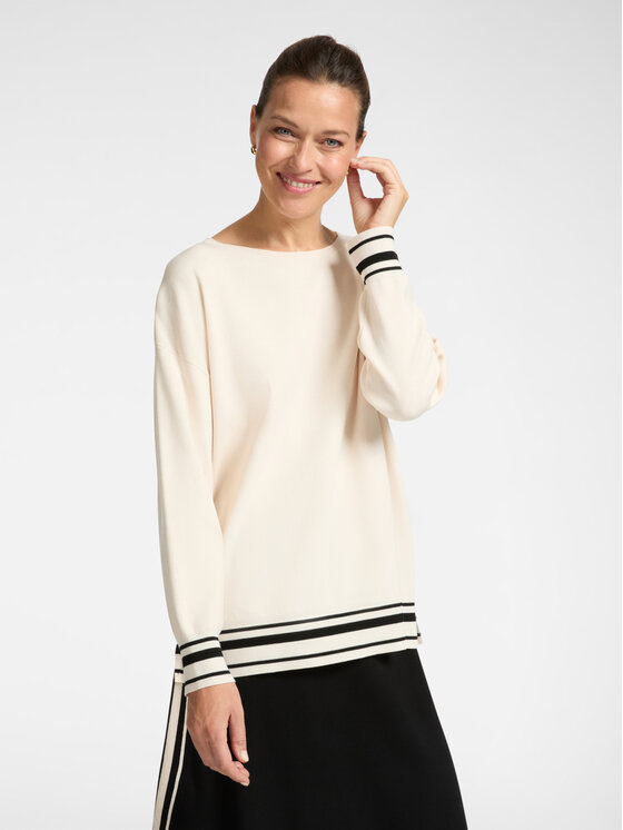 Elena Mirò Elena Mirò Maglione M453Z000581N0A2 Bianco Regular Fit