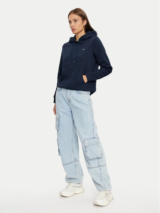 Tommy Jeans Tommy Jeans Mikina DW0DW19958 Tmavomodrá Regular Fit