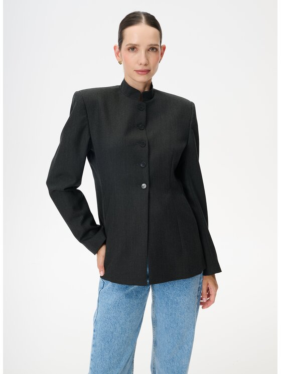 LEBRAND LEBRAND Marynarka Taco Szary ciemny Regular Fit