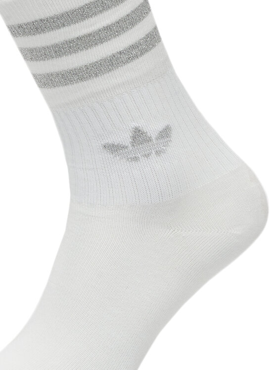 adidas adidas Set od 2 para ženskih visokih čarapa Glt Crew HC9561 Bijela