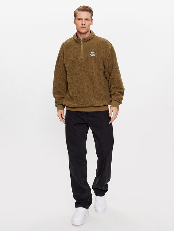 Vans Vans Μπλούζα Happy Camper Qzip VN000ABKBYW1 Καφέ Loose Fit