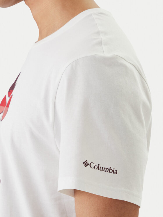 Columbia Columbia Póló Graphic 2155031 Fehér Regular Fit
