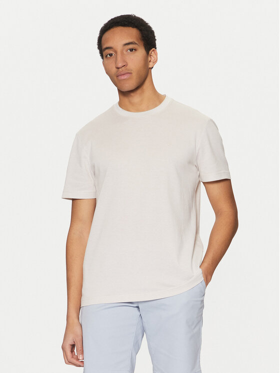 Męski T-Shirt Calvin Klein, Rozmiar XXL, Beżowy, K10K114166