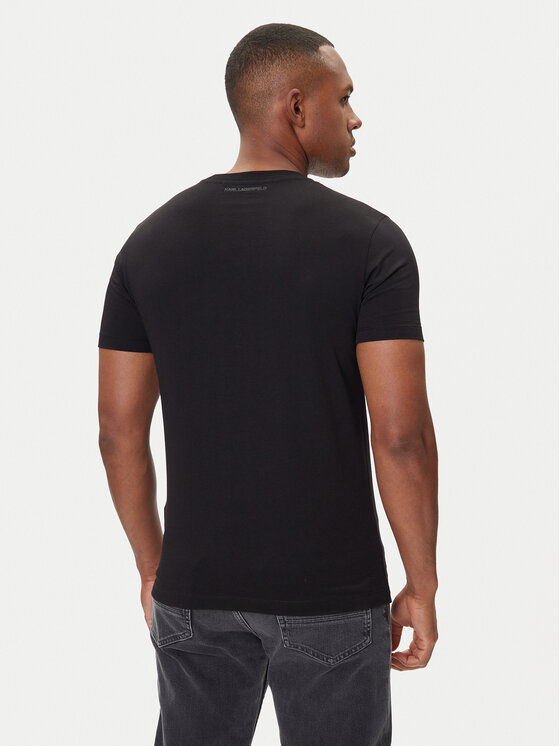 KARL LAGERFELD KARL LAGERFELD T-shirt 755066 554242 Crna Regular Fit