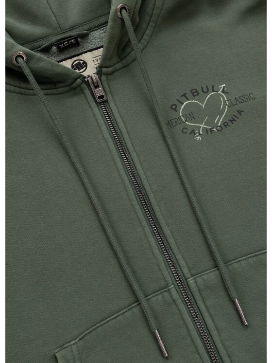 PITBULL PITBULL Bluza MANZANITA HEART Zielony Regular Fit
