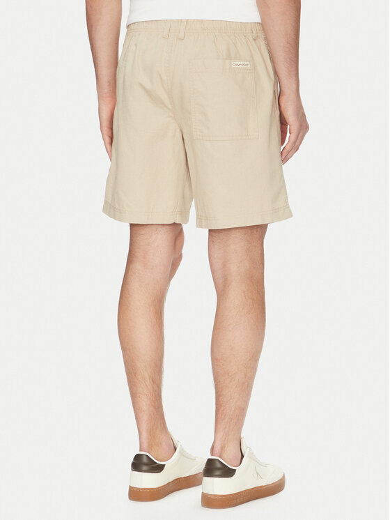 Calvin Klein Jeans Calvin Klein Jeans Шорти з тканини J30J327300 Бежевий Regular Fit