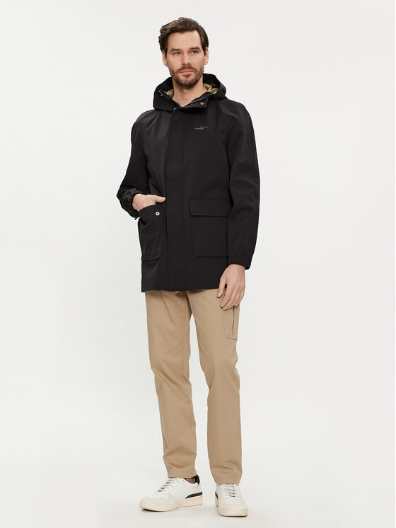 Aeronautica Militare Aeronautica Militare Kurtka przejściowa 241AB2140CT3245 Czarny Regular Fit