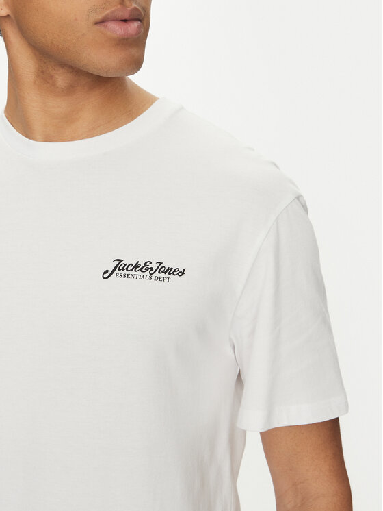 Jack&Jones Jack&Jones Komplektas: marškinėliai ir sportiniai šortai Beau 12277466 Balta Relaxed Fit