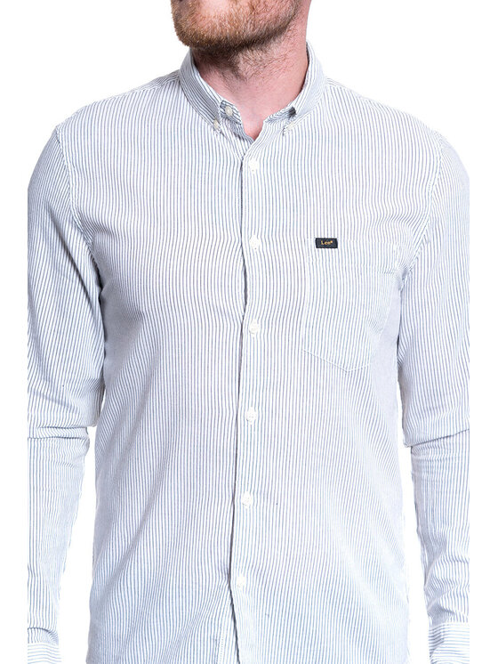 Lee Lee Camicia SLIM BUTTON DOWN Bianco Regular Fit