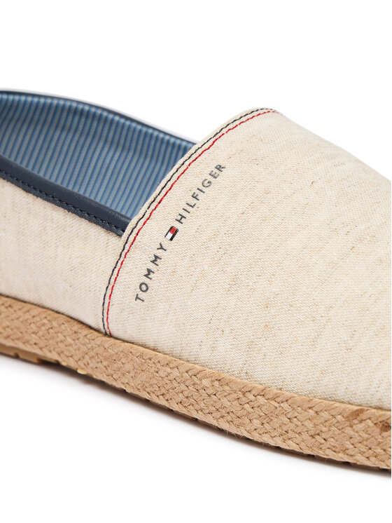 Tommy Hilfiger Tommy Hilfiger Espadryle Hilfiger Chambray Espadrille FM0FM05793 Écru