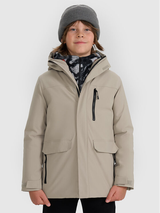 4F 4F Kurtka przejściowa OUTERWEAR Brązowy jasny Regular Fit