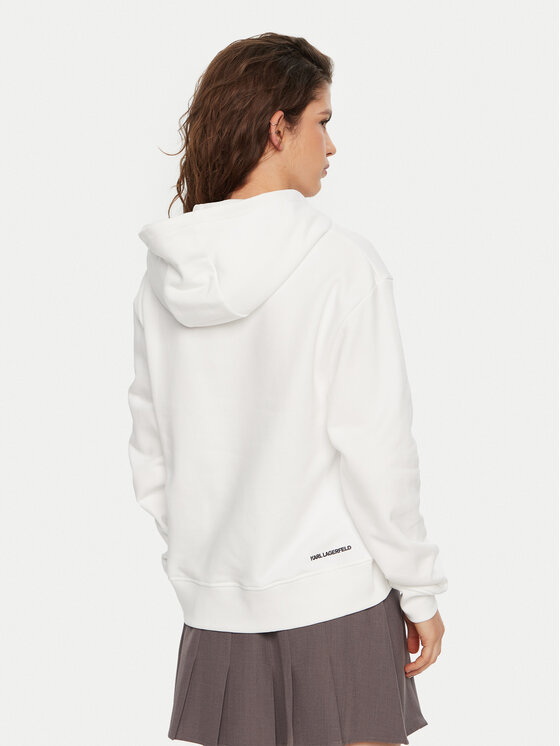 KARL LAGERFELD KARL LAGERFELD Sweatshirt A1W20083 Weiß Regular Fit