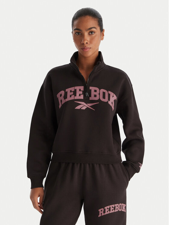 Reebok Reebok Суитшърт Tatty RK25167CCW Черен Regular Fit
