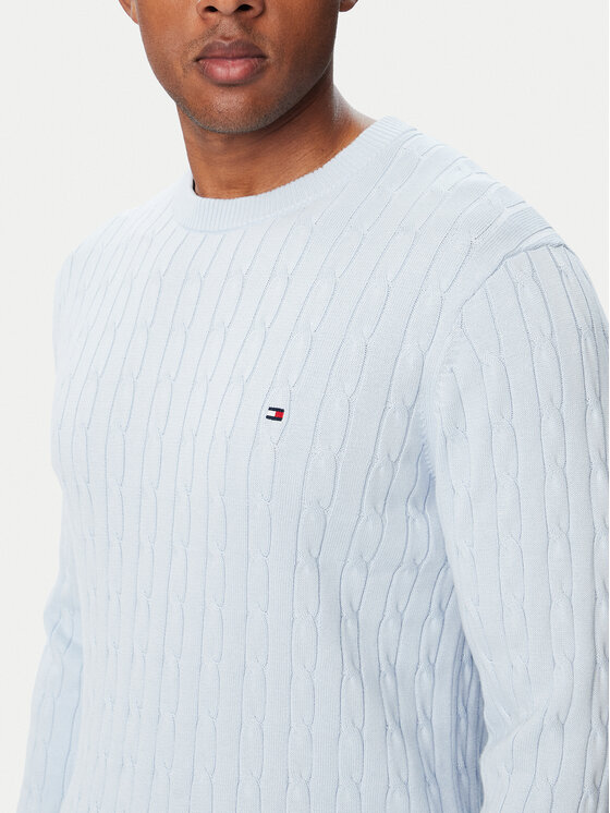 Tommy Hilfiger Tommy Hilfiger Sveter Classic MW0MW33132 Svetlo modrá Regular Fit