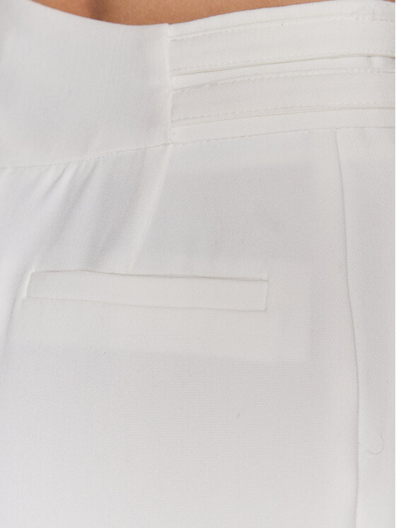 NAF NAF NAF NAF Kalhoty z materiálu Efonda XENP57 Écru Regular Fit