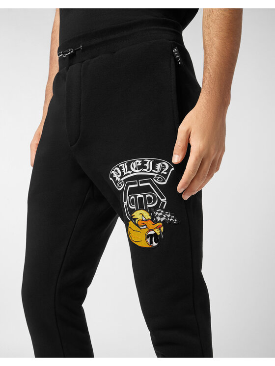PHILIPP PLEIN PHILIPP PLEIN Spodnie dresowe 24345 Czarny Jogger Fit