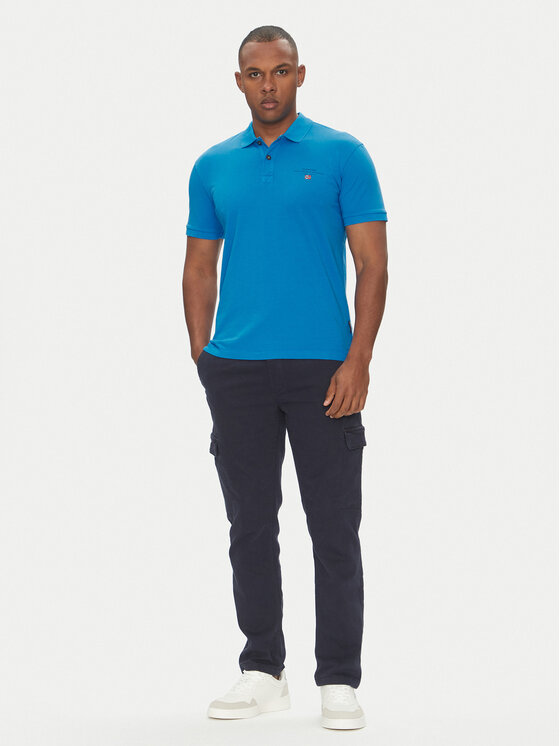 Napapijri Napapijri Tricou polo Elbas NP0A4GB4 Albastru Regular Fit