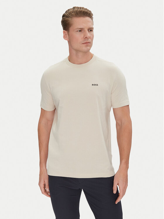 BOSS Tričko 50506373 Béžová Regular Fit