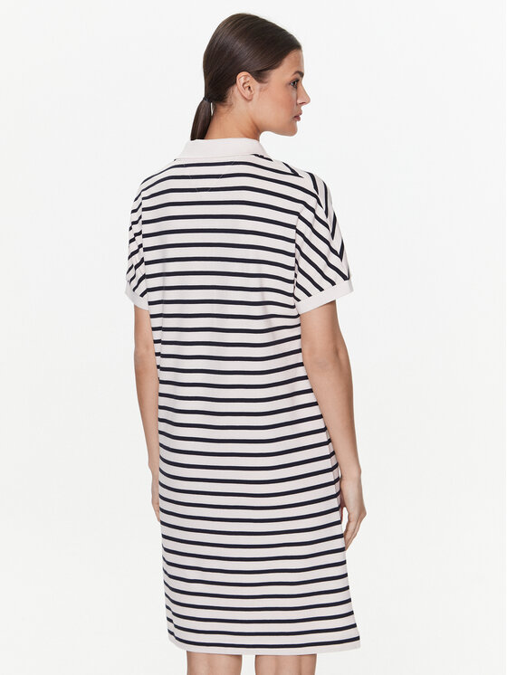 Tommy Hilfiger Tommy Hilfiger Φόρεμα καθημερινό WW0WW38639 Εκρού Relaxed Fit