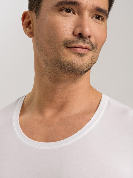 Hanro Hanro Apatiniai marškinėliai 73088 Balta Slim Fit