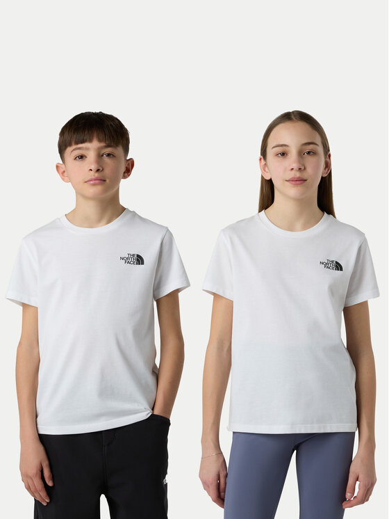 The North Face The North Face T-Shirt Simple Dome NF0A87T4 Weiß Regular Fit