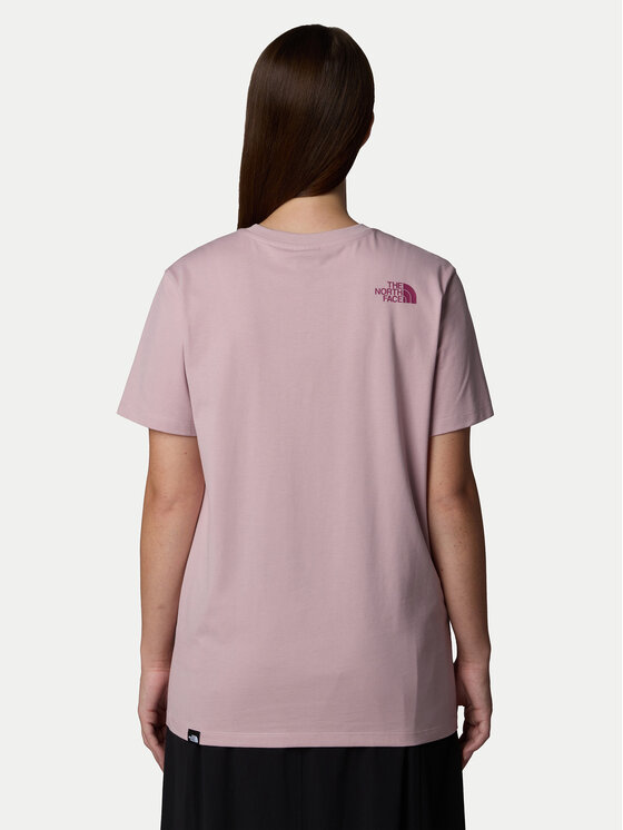 The North Face The North Face T-shirt Easy NF0A8A6G Ružičasta Loose Fit