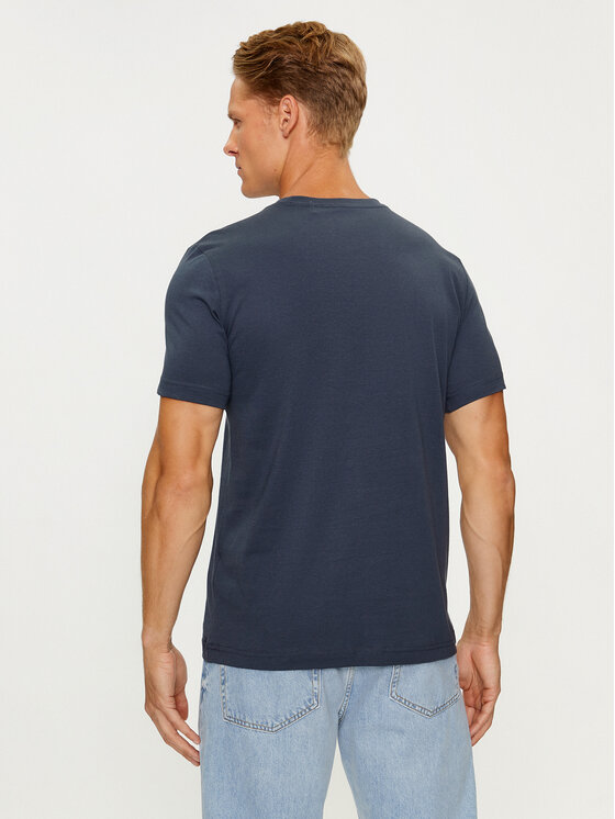 Mustang Mustang T-Shirt Alex 1013223 Granatowy Regular Fit