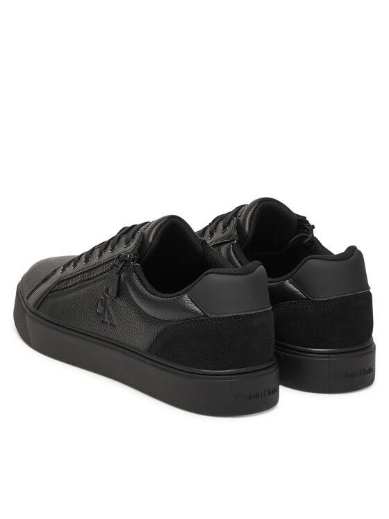 Calvin Klein Calvin Klein Sportcipők Classic Cup Laceup Zip Lth YM0YM01437 Fekete