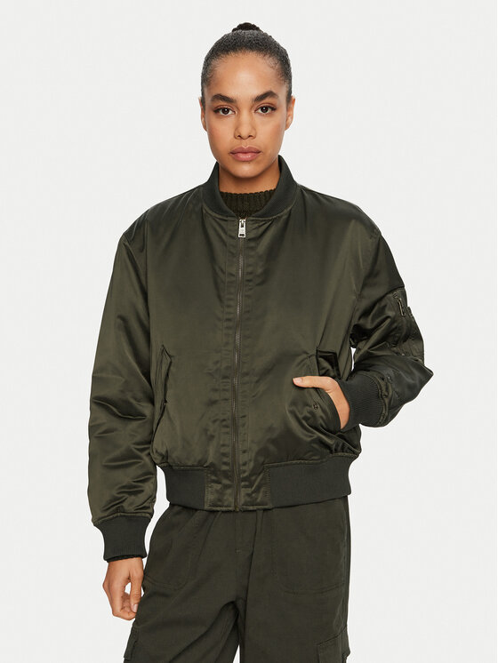 Champion Champion Geacă bomber 117578 Verde Custom Fit