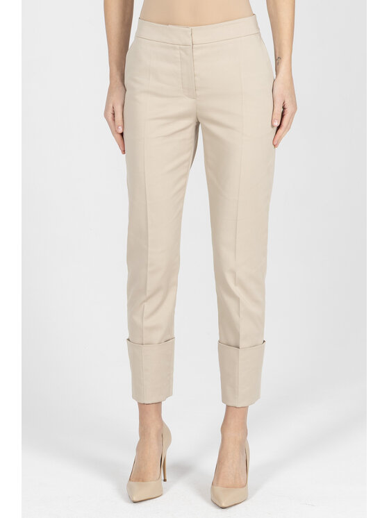 Deni Cler Milano Deni Cler Milano Spodnie materiałowe W-DC-5218-F2-F1-13-1 Beżowy Slim Fit